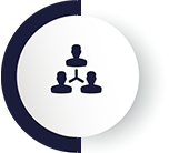 Three-person team icon