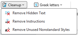 Remove Hidden Text in One Click with the Cleanup Tool
Go to Tools → Cleanup
Click Remove Hidden Text
This built-in tool removes hidden text directly and efficiently.