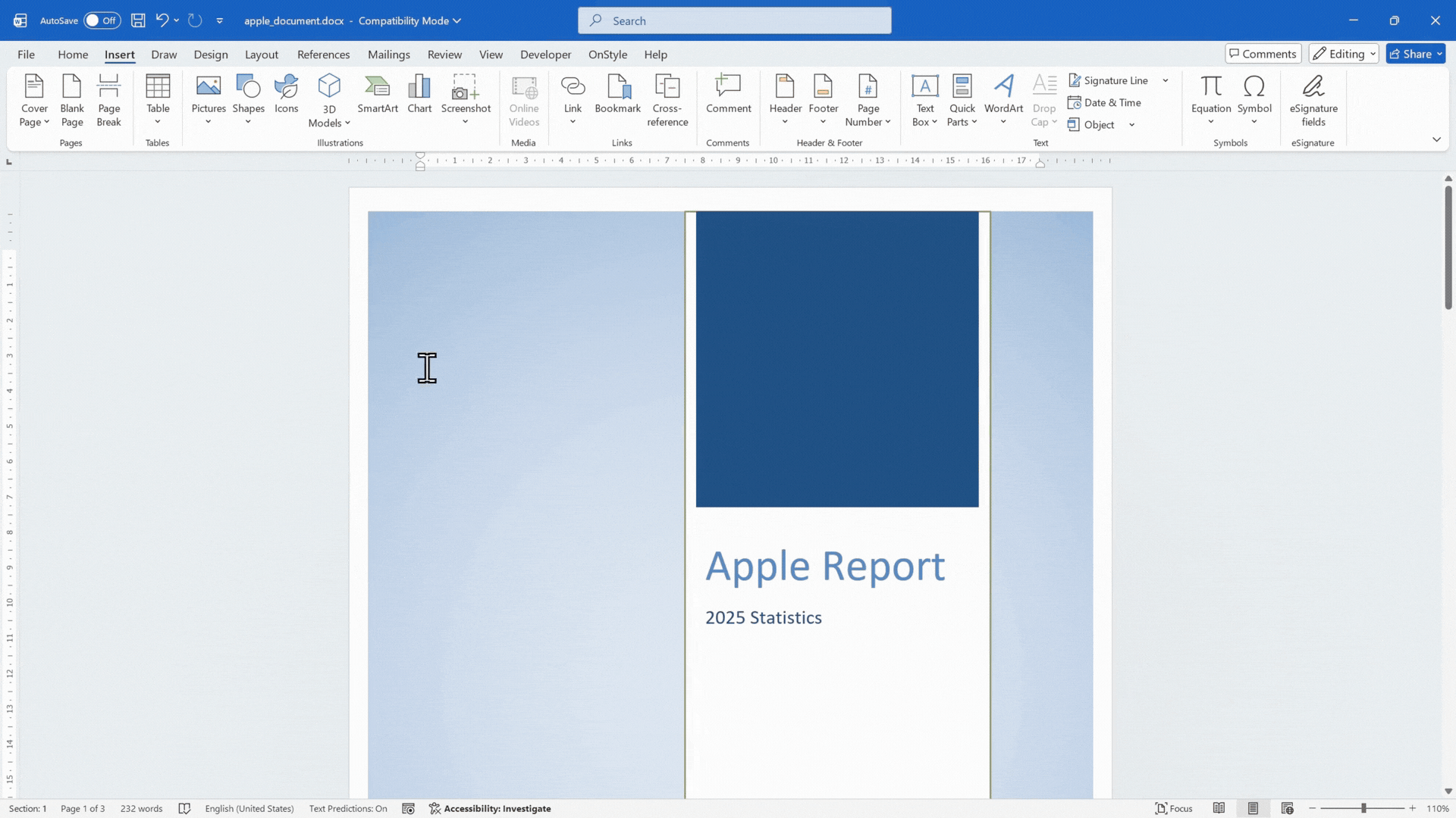 Remove the Cover Page