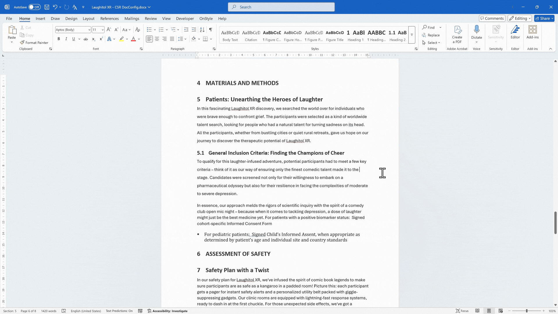 Find and replace styles in Word by first selecting a style in the document