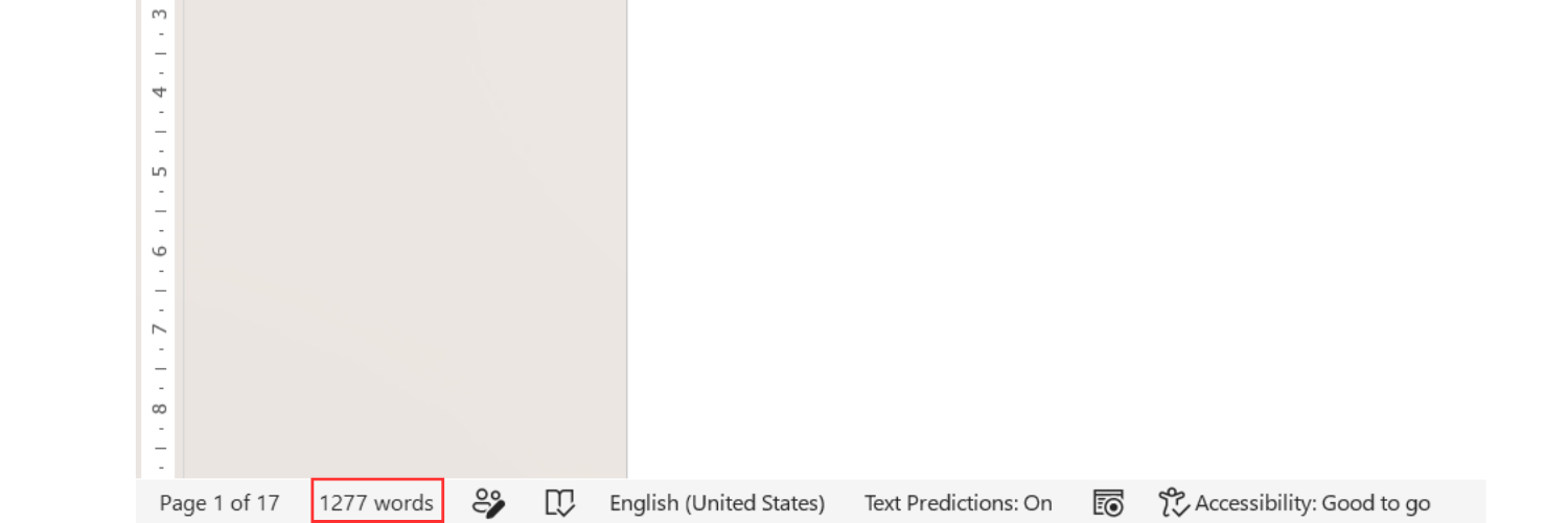 How to check word count in Word
